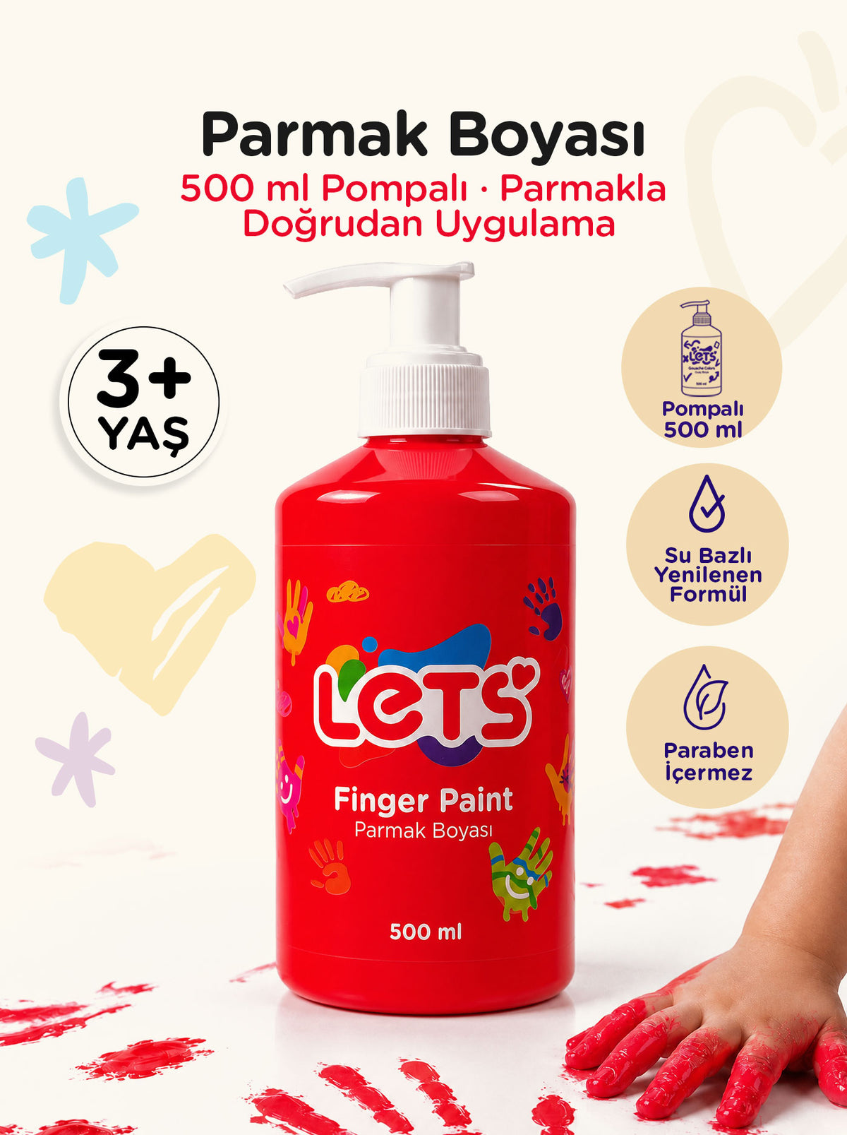 Let's Finger Paint – 500 ml | 6 Color Options 4