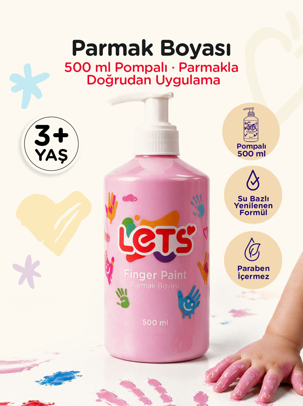 Let's Finger Paint – 500 ml | 6 Color Options 5