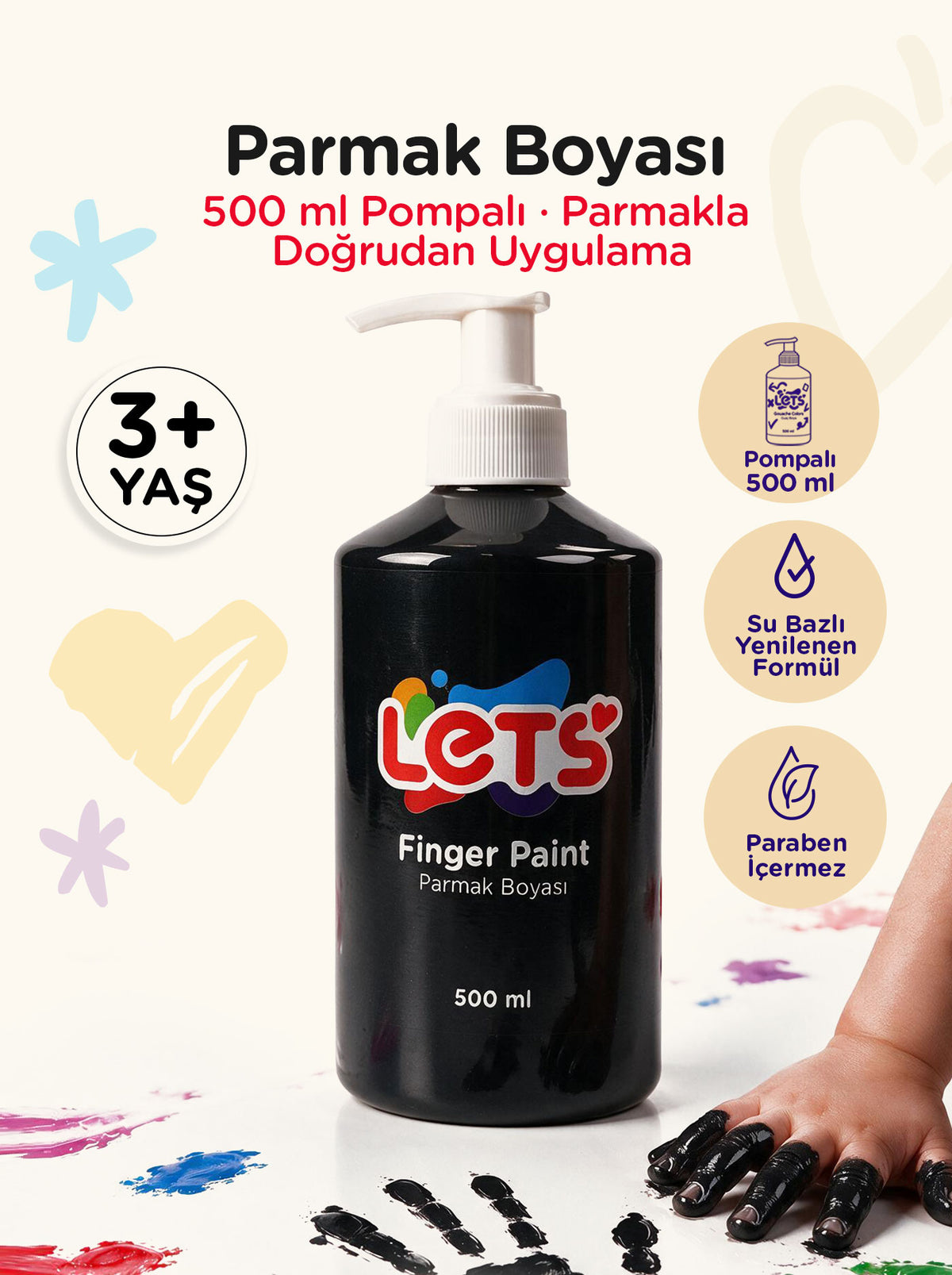 Let's Finger Paint – 500 ml | 6 Color Options 10