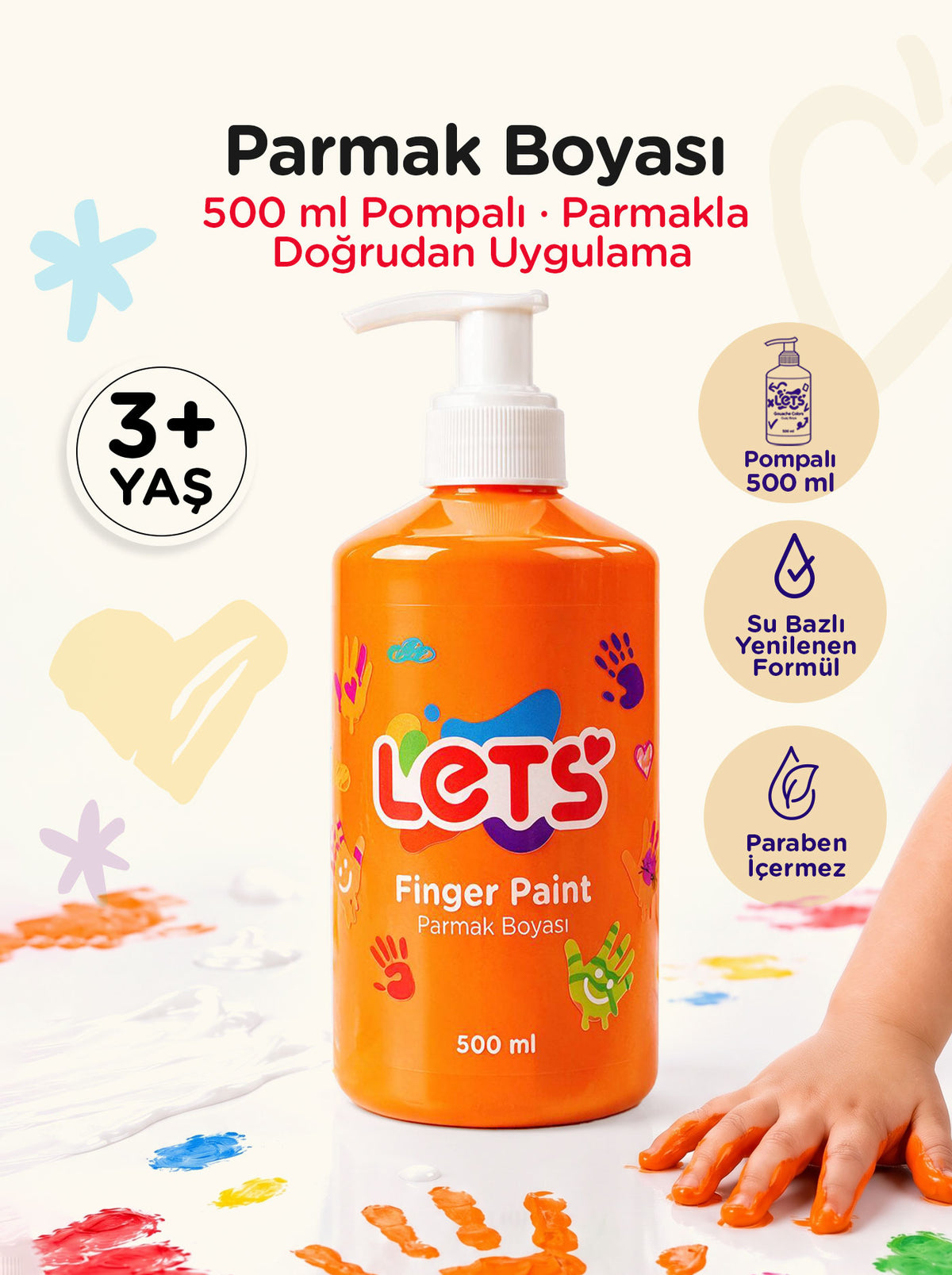 Let's Finger Paint – 500 ml | 6 Color Options 3