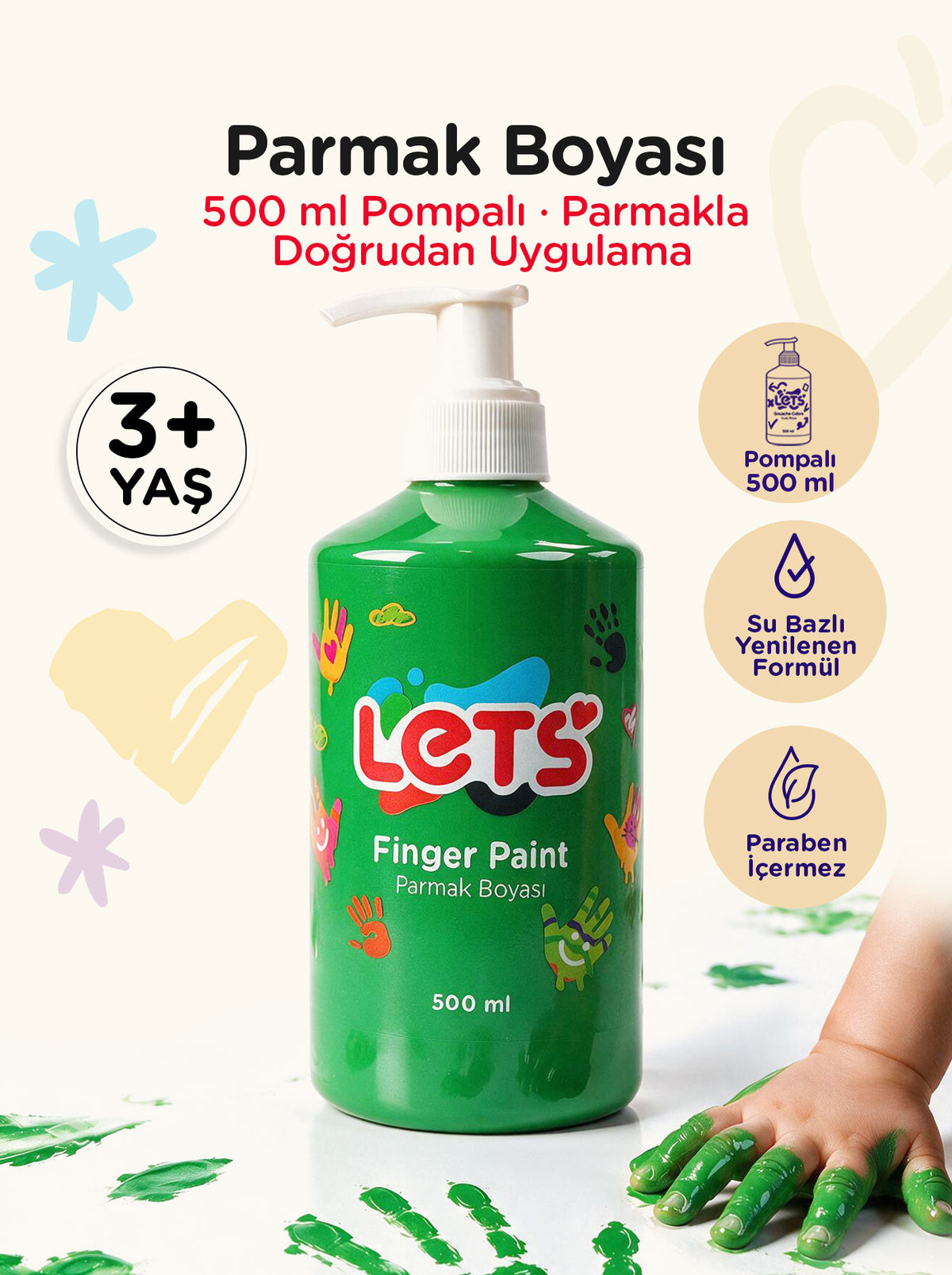 Let's Finger Paint – 500 ml | 6 Color Options 7