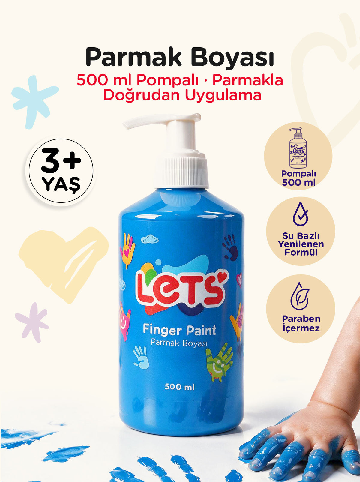 Let's Finger Paint – 500 ml | 6 Color Options 8
