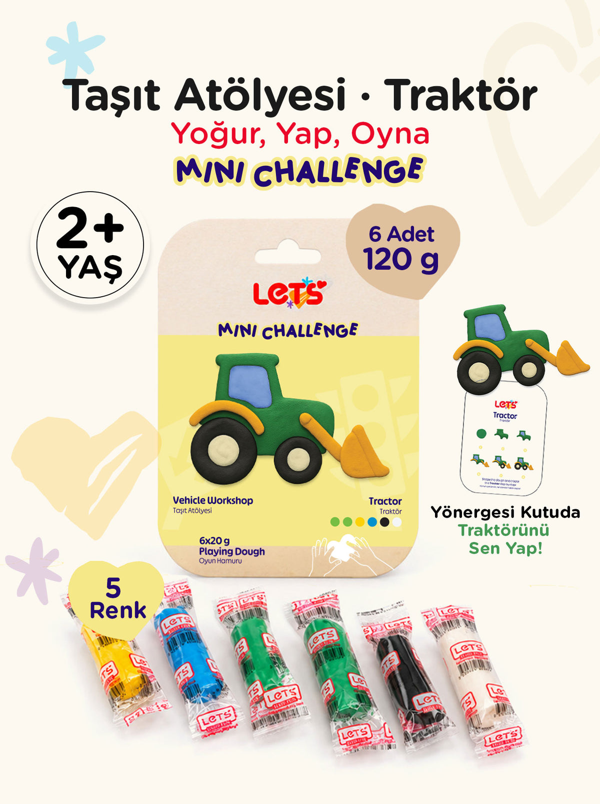 Let's Vehicle Workshop Play Dough Set