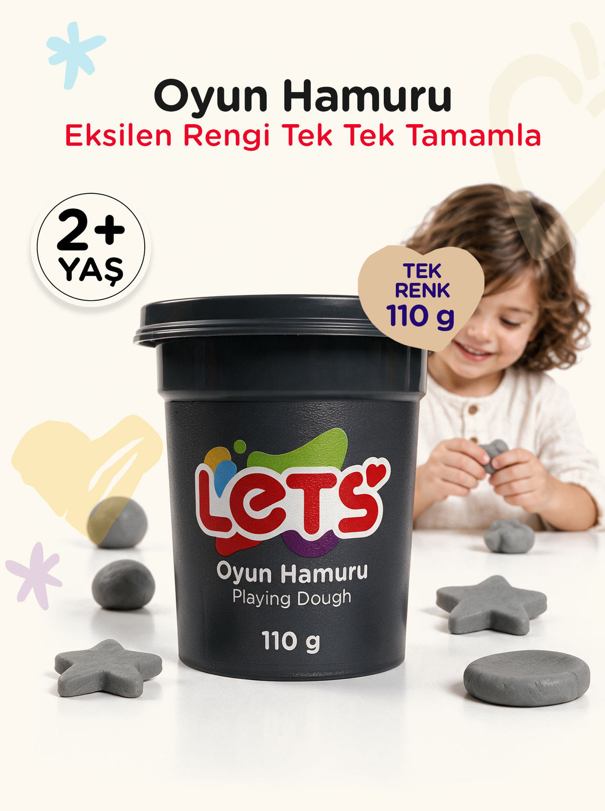 Let's Oyun Hamuru Tekli | 13 Renk Seçeneği 15