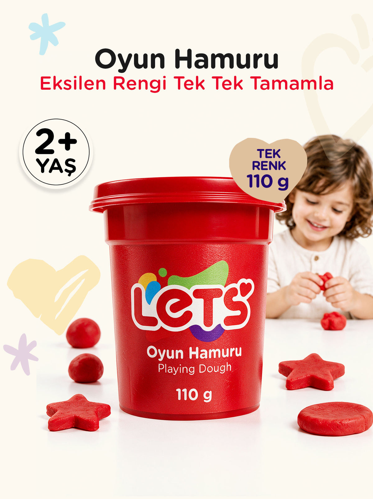 Let's Oyun Hamuru Tekli | 13 Renk Seçeneği 7
