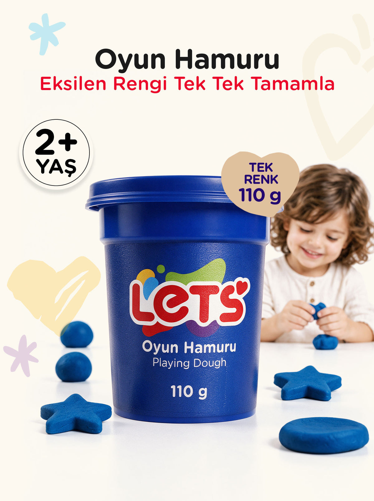 Let's Oyun Hamuru Tekli | 13 Renk Seçeneği 12