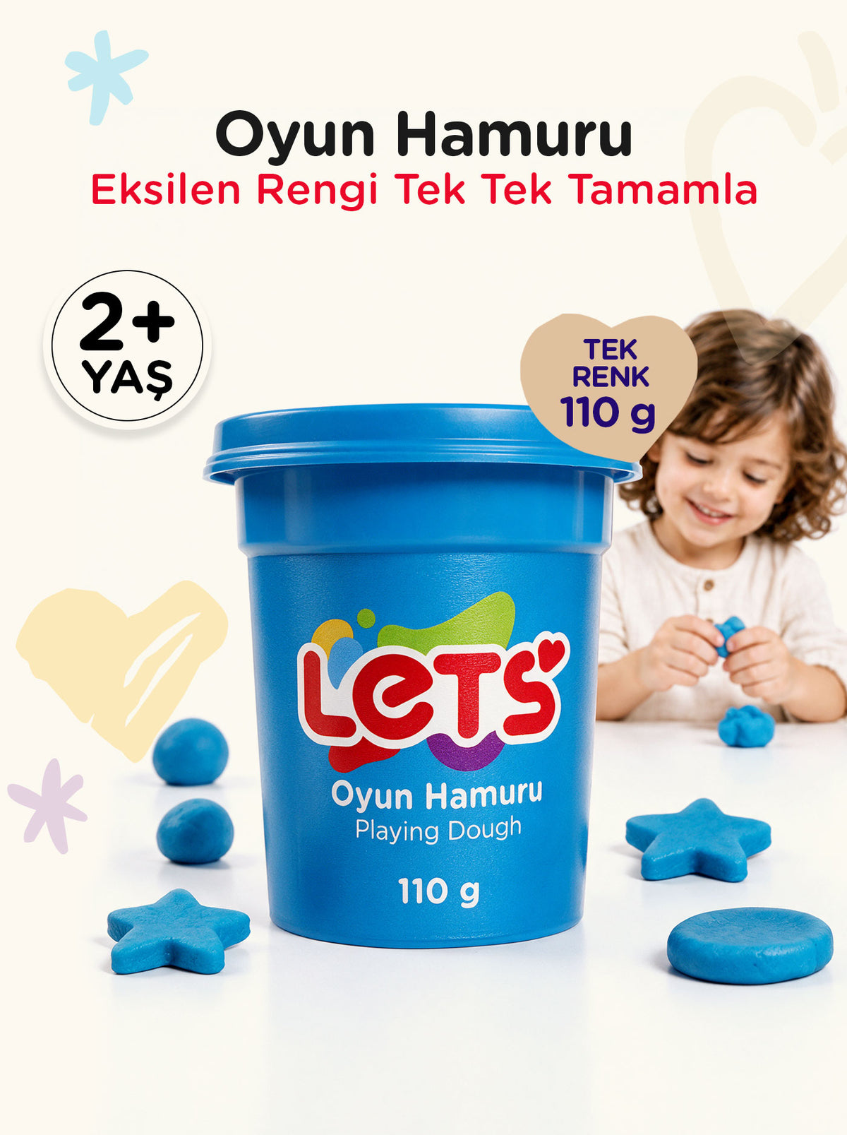 Let's Oyun Hamuru Tekli | 13 Renk Seçeneği 11
