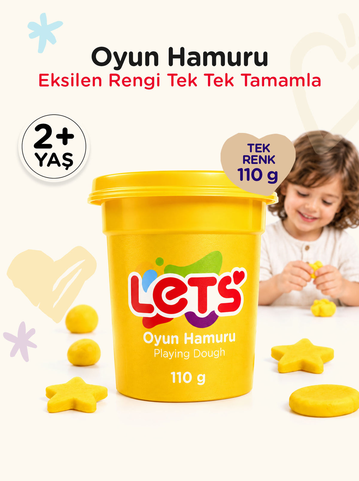 Let's Oyun Hamuru Tekli | 13 Renk Seçeneği 5
