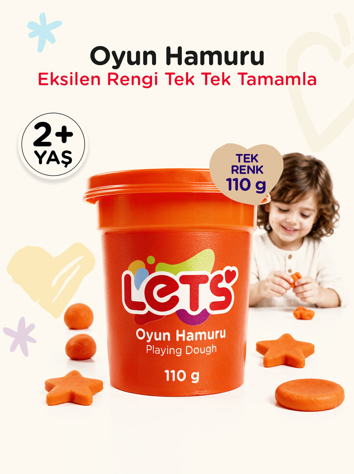 Let's Oyun Hamuru Tekli | 13 Renk Seçeneği 6