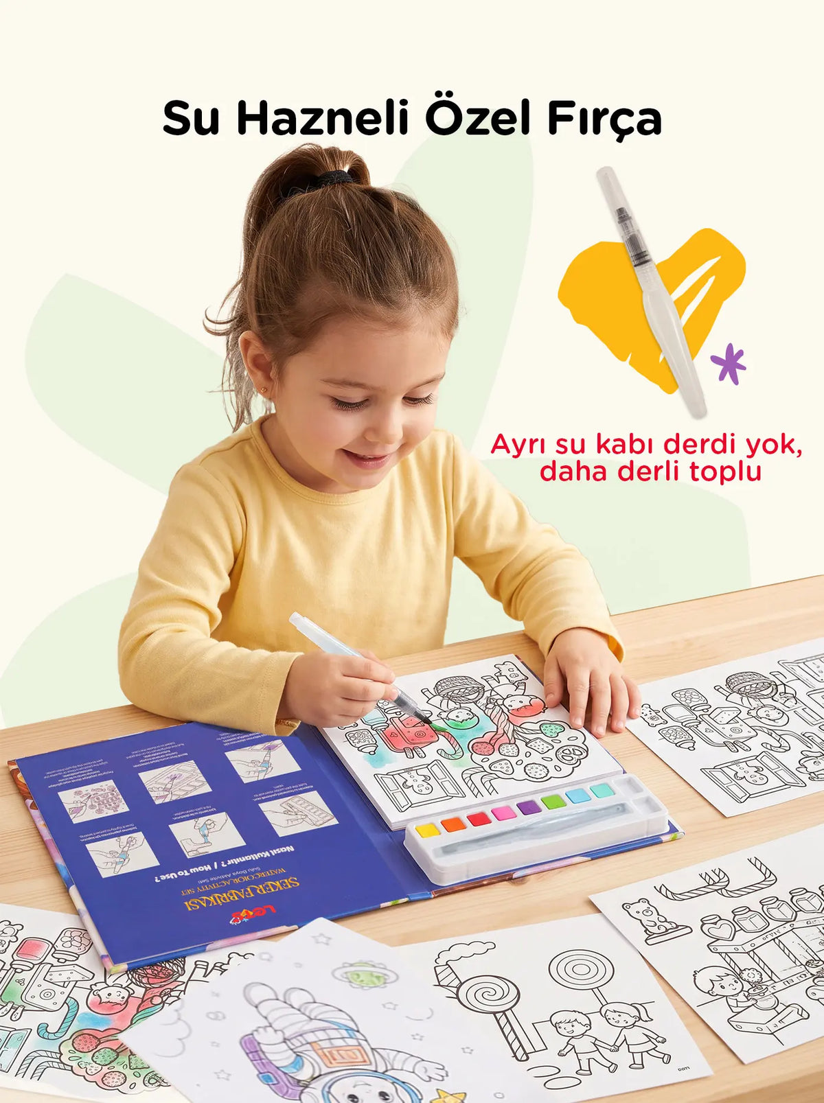 Let's Sugar Factory Watercolor Activity Book 3