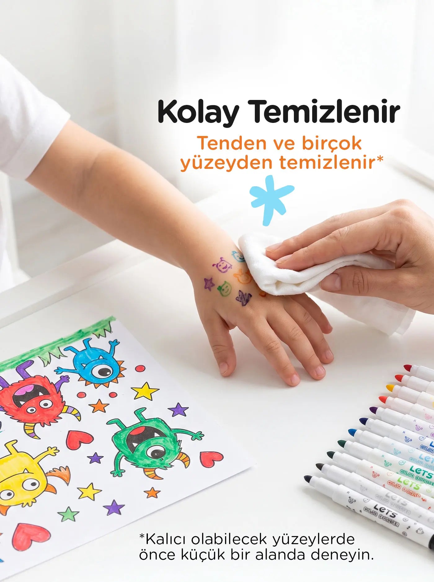 Let’s Color Monster Jumbo Keçeli Kalem | 12 Renk 4