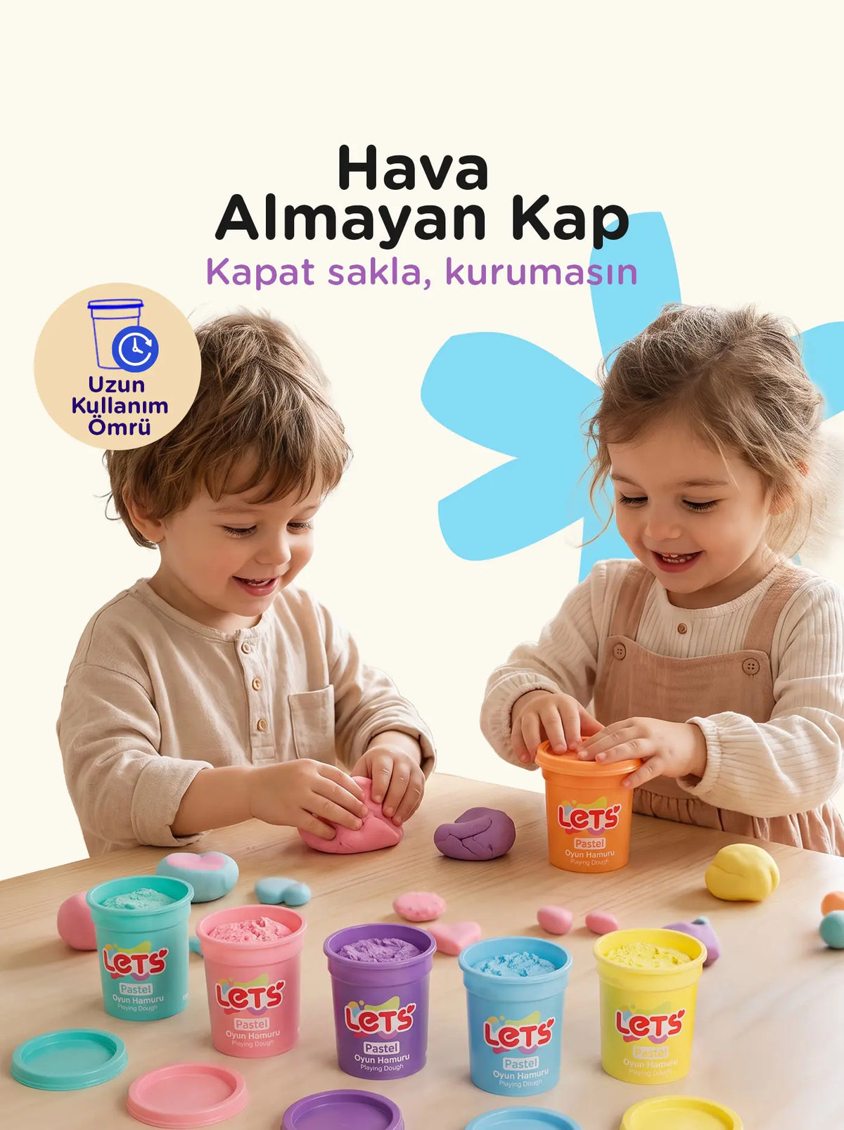 Let's Pastel Play Dough – 6 Colors 4
