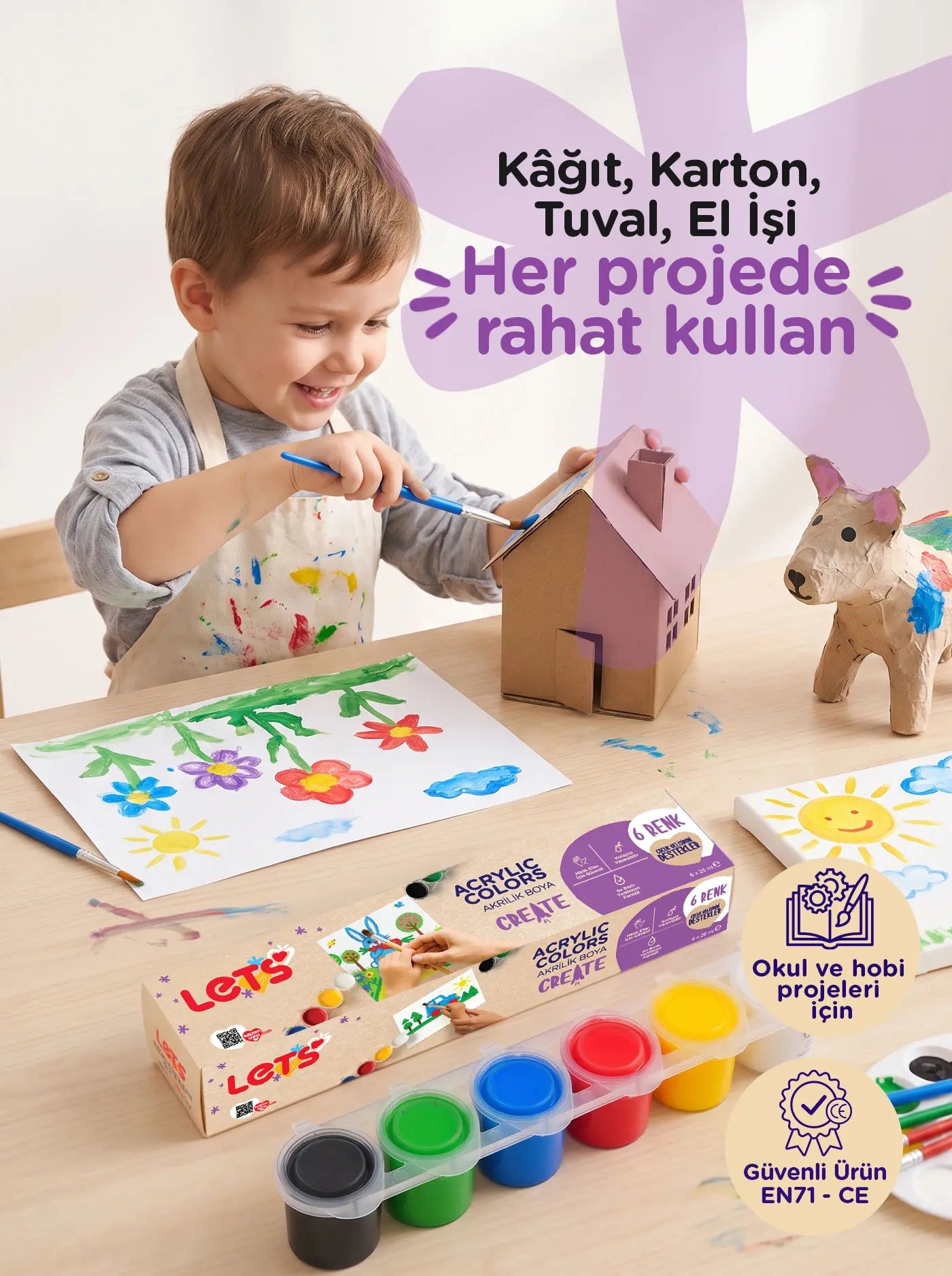 Let’s 6'li Akrilik Boya 3