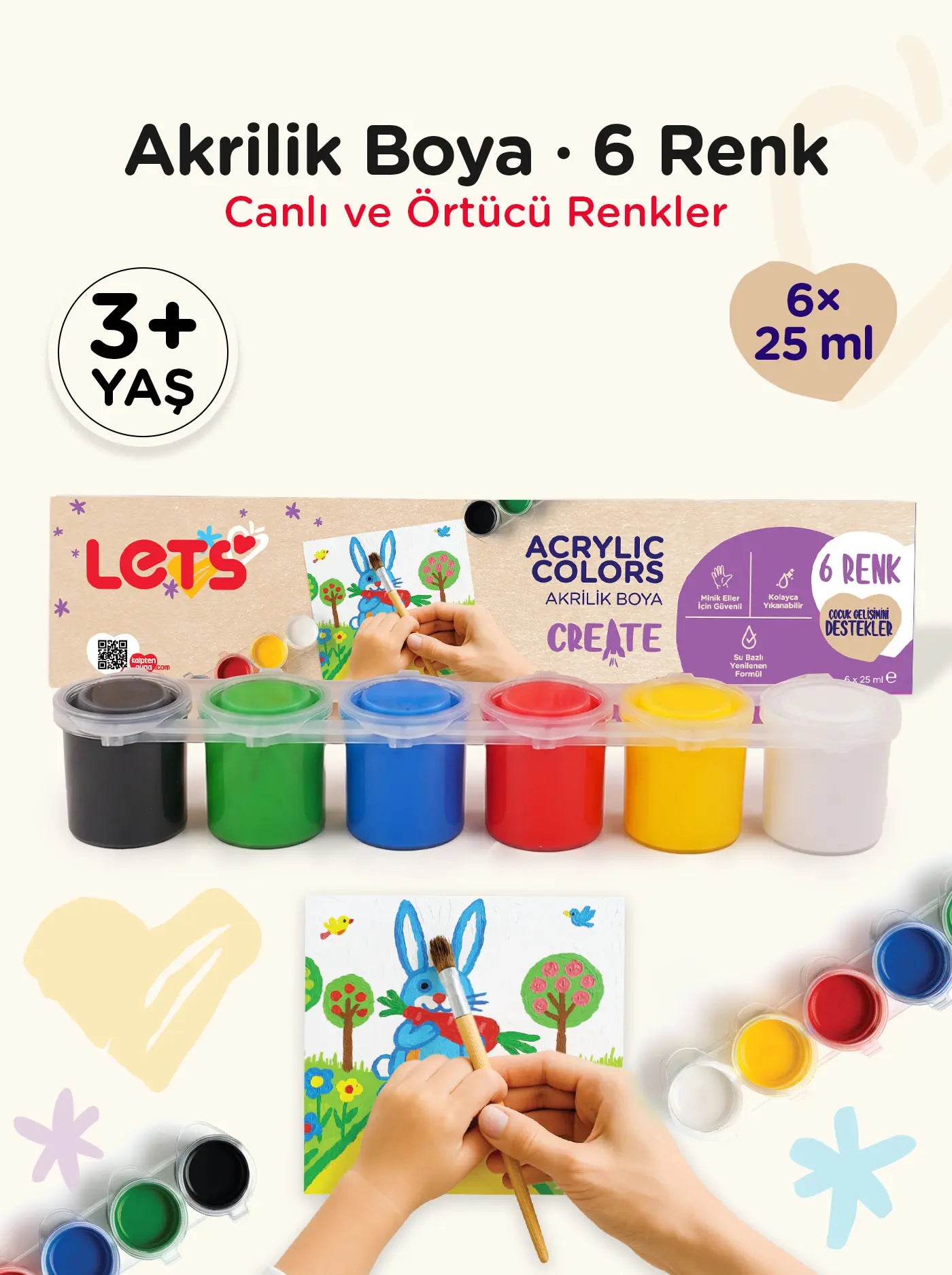 Let’s 6'li Akrilik Boya