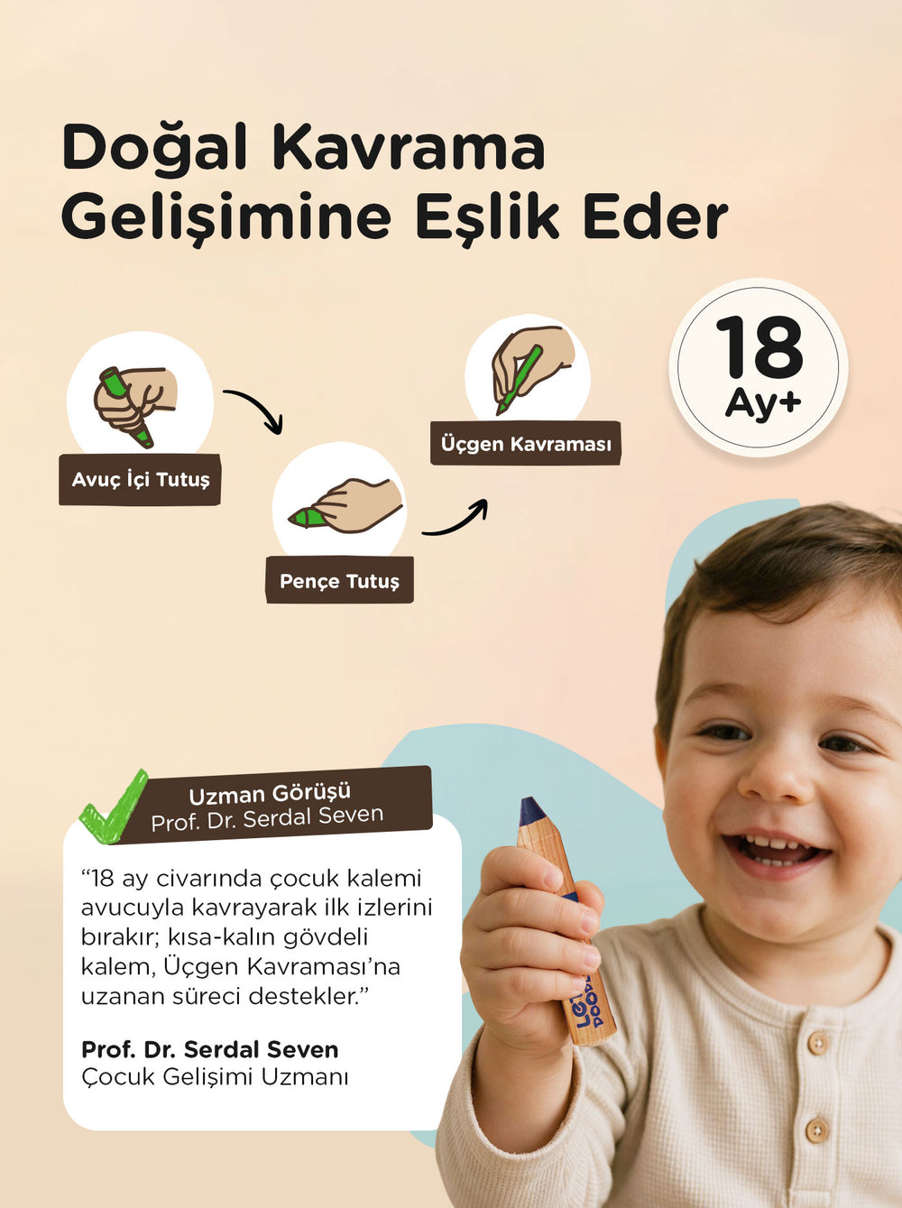 Doodle 6'lı kalem yakın çekim gövde detayı