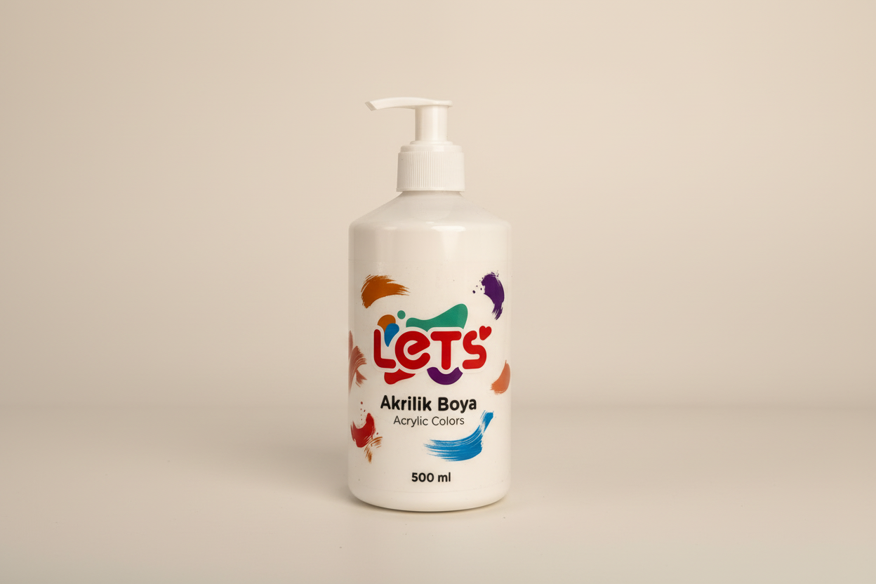 Let’s Akrilik Boya Serisi – 500 ml | 10 Renk Seçeneği