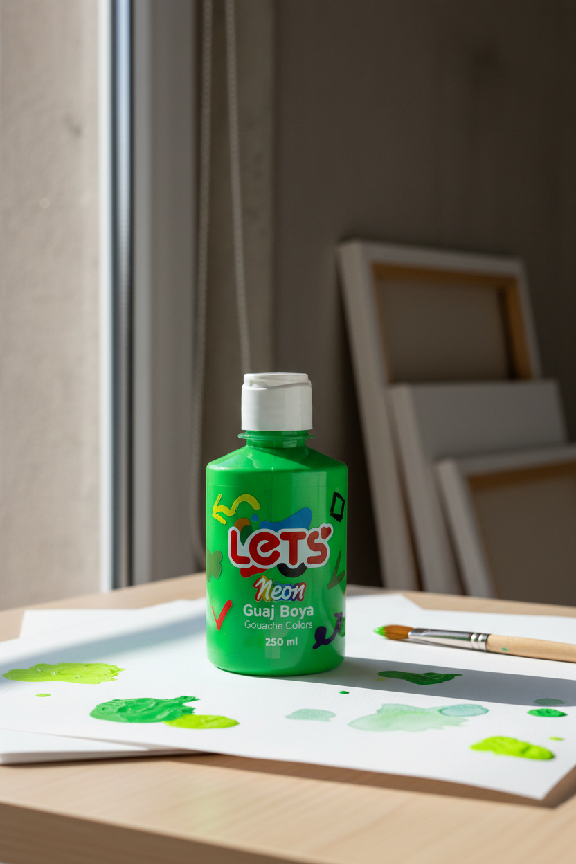 Let's Neon Gouache Paint – 250 ml | 6 Color Options 5