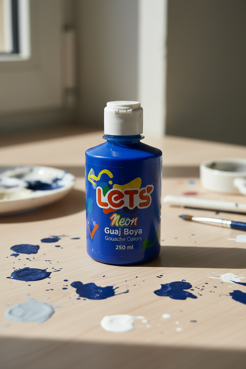 Let's Neon Gouache Paint – 250 ml | 6 Color Options 6