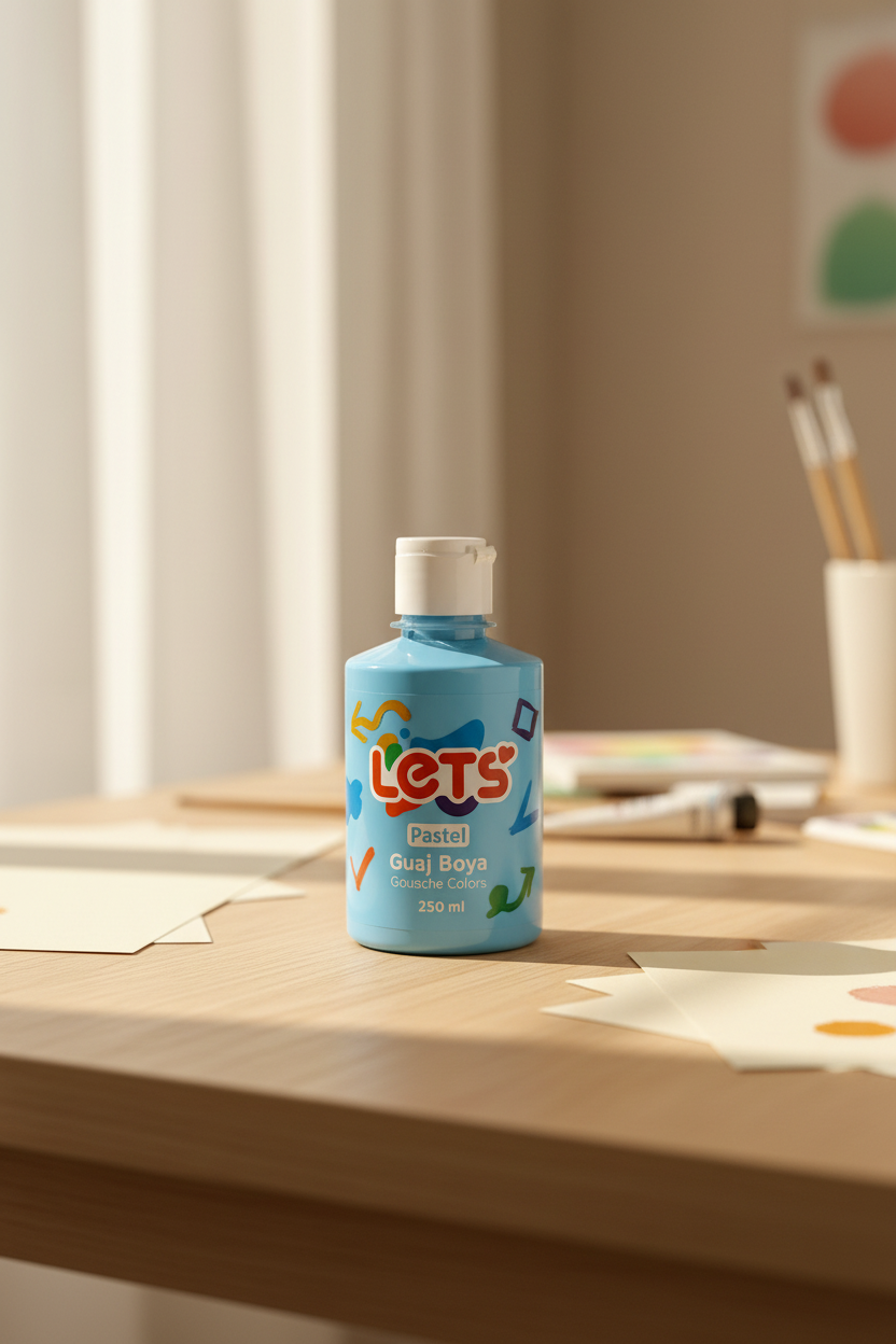 Let's Pastel Gouache Paints – 250 ml | 6 Color Options 6
