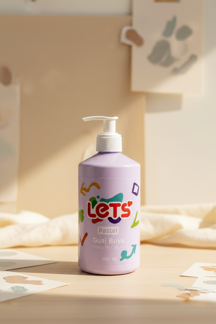 Let's Pastel Gouache Paints – 500 ml | 6 Color Options 3