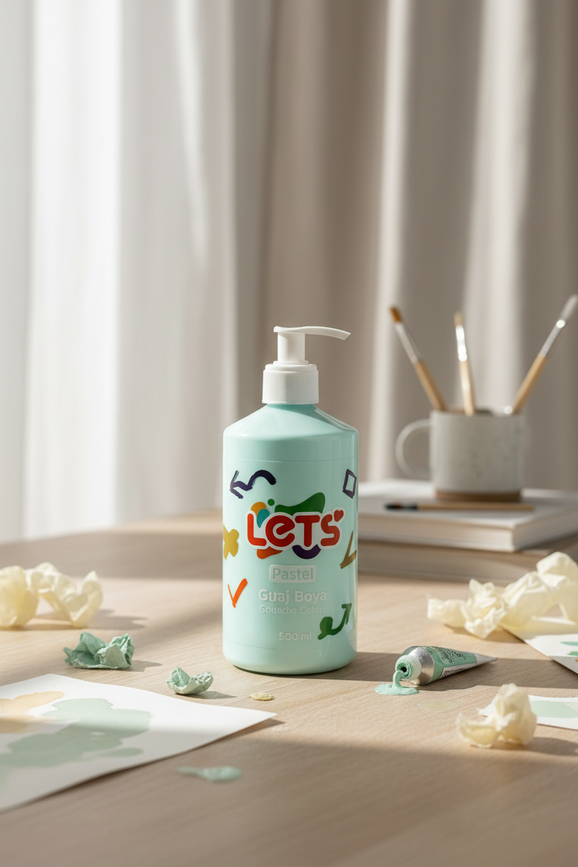 Let's Pastel Gouache Paints – 500 ml | 6 Color Options 4