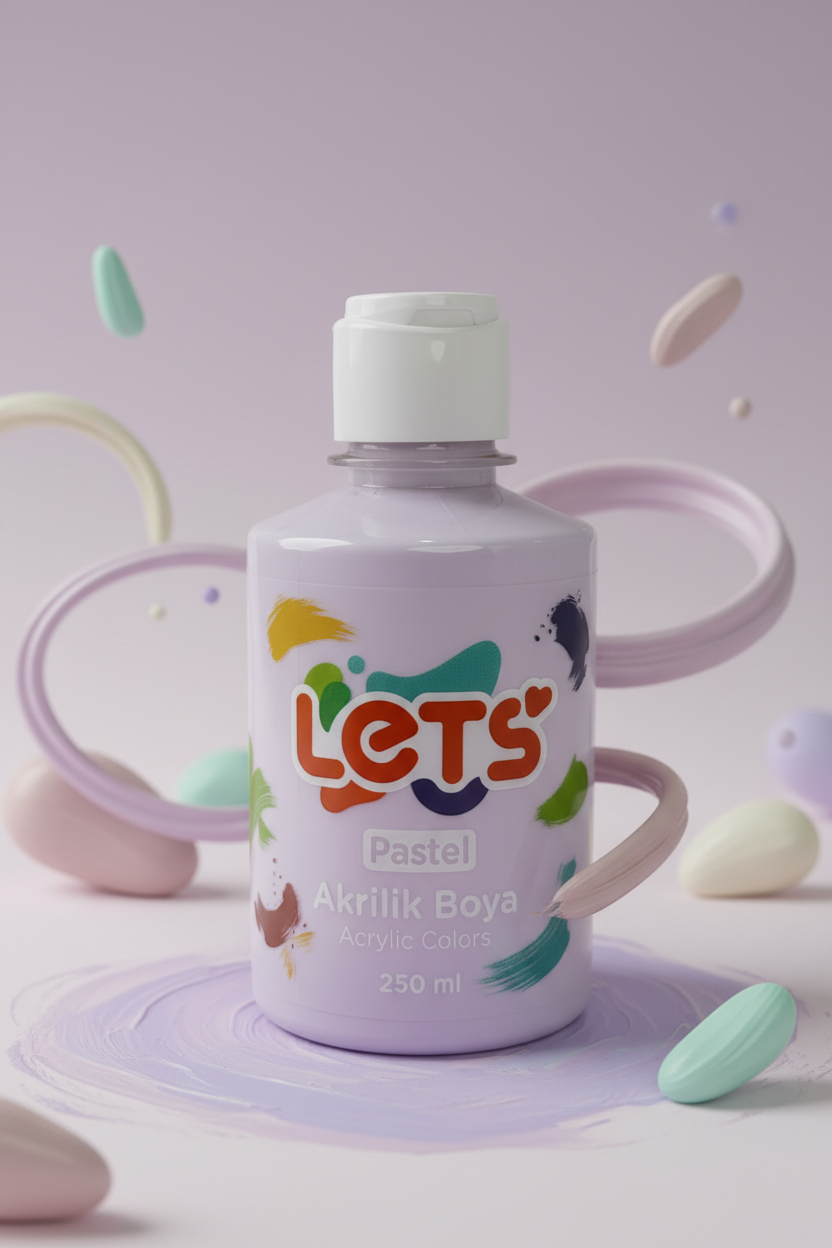 Let’s Pastel Akrilik Boya - 250 ml | 6 Renk Seçeneği 4