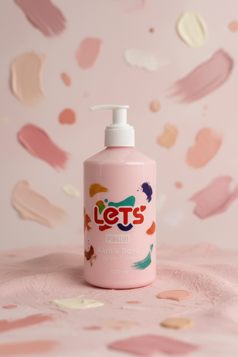 Let's Pastel Acrylic Paint - 500 ml | 6 Color Options 3