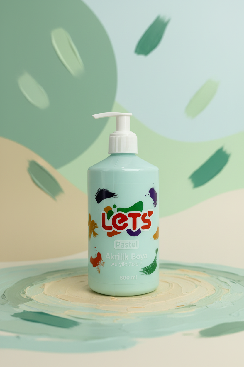 Let's Pastel Acrylic Paint - 500 ml | 6 Color Options 5