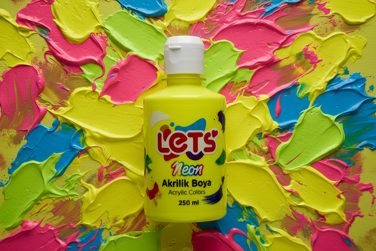 Let’s Neon Akrilik Boya – 250 ml | 6 Renk Seçeneği