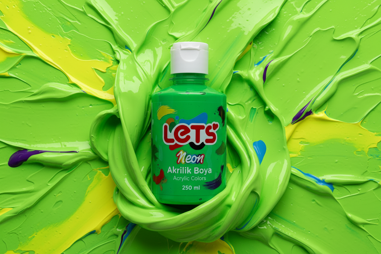Let's Neon Acrylic Paint – 250 ml | 6 Color Options 5
