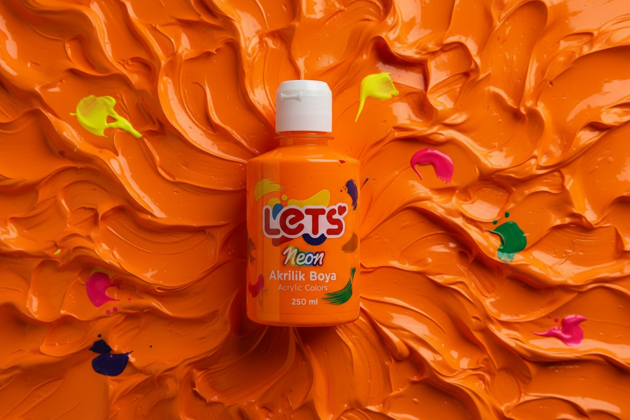 Let’s Neon Akrilik Boya – 250 ml | 6 Renk Seçeneği