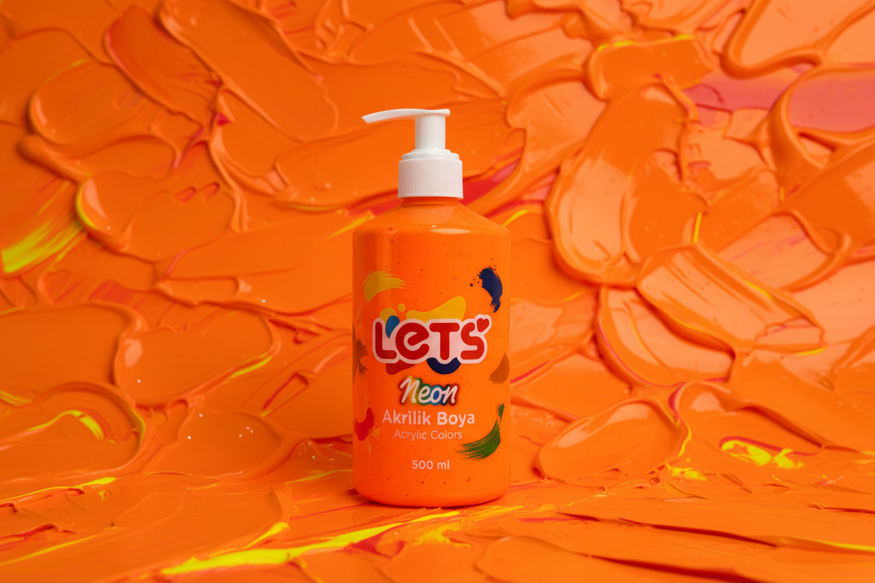 Let’s Neon Akrilik Boya – 500 ml | 6 Renk Seçeneği