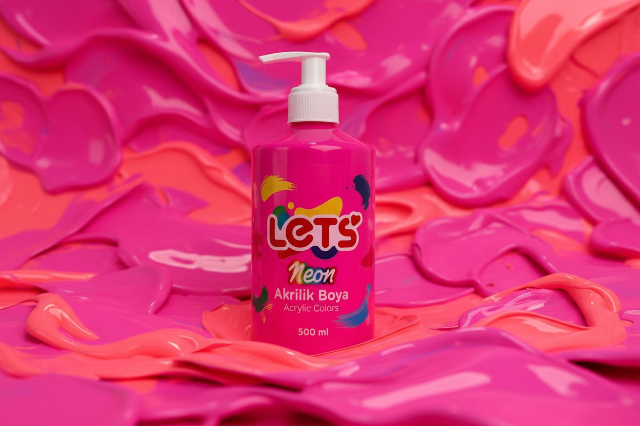Let’s Neon Akrilik Boya – 500 ml | 6 Renk Seçeneği 3