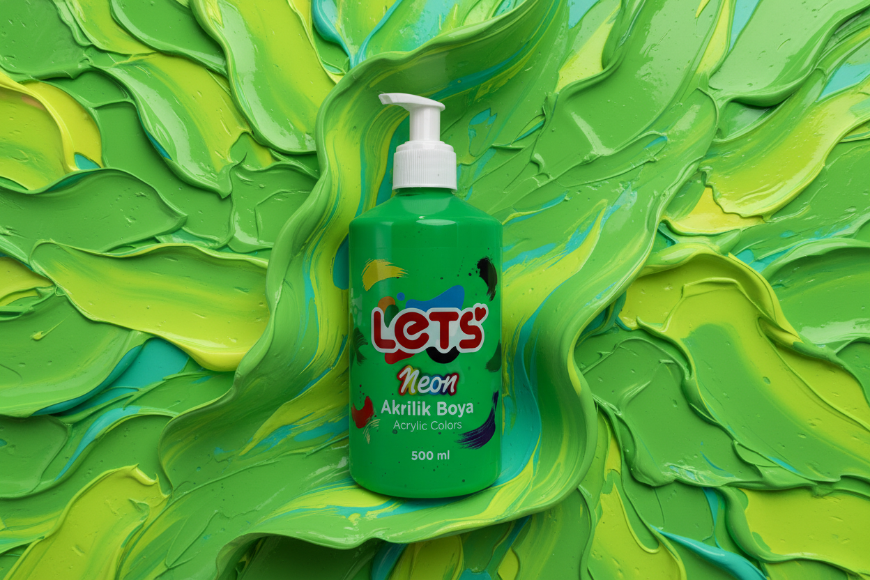 Let’s Neon Akrilik Boya – 500 ml | 6 Renk Seçeneği 5