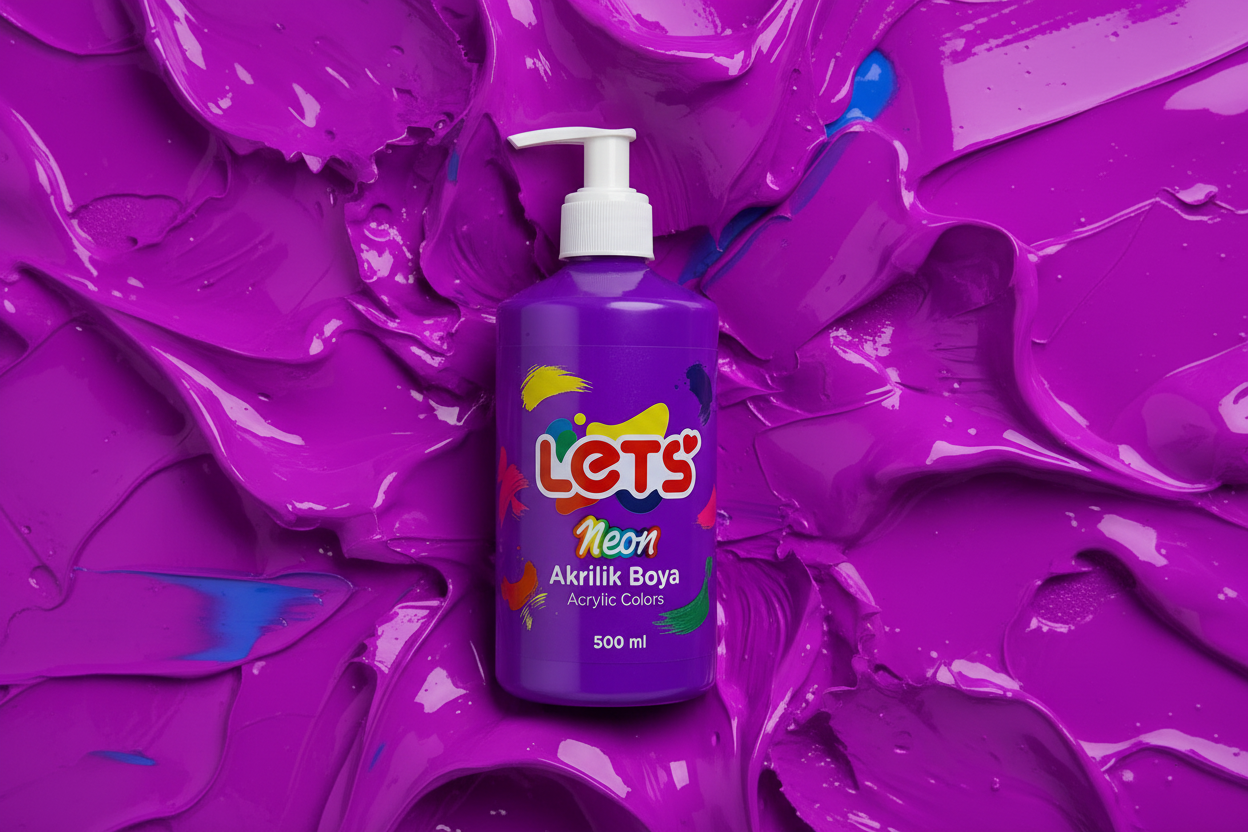 Let’s Neon Akrilik Boya – 500 ml | 6 Renk Seçeneği 4