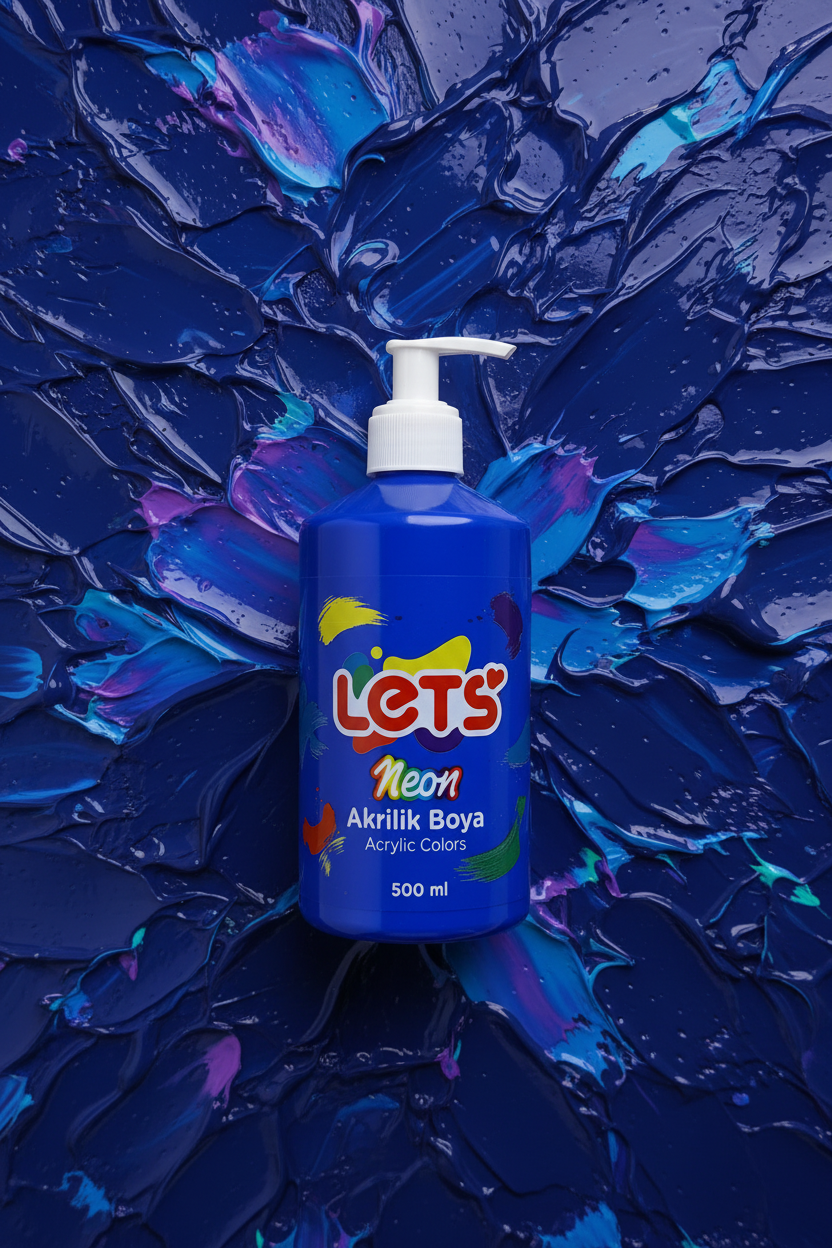 Let’s Neon Akrilik Boya – 500 ml | 6 Renk Seçeneği 6