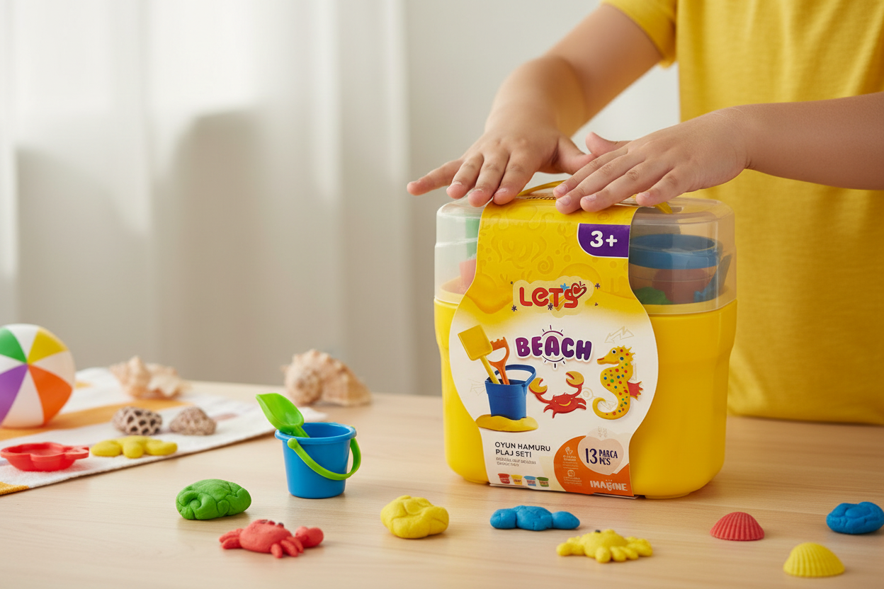 Let’s Oyun Hamuru Plaj Seti