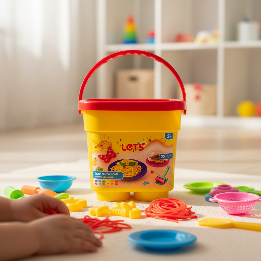 Let’s Oyun Hamuru Kova Makarna Seti