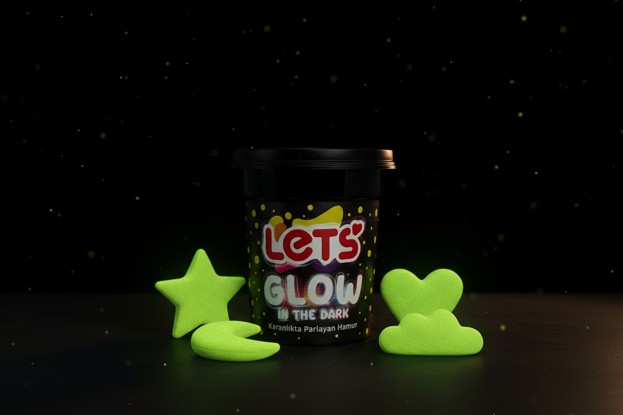 Let’s Karanlıkta Parlayan Oyun Hamuru Tekli | 4 Renk Seçeneği 4