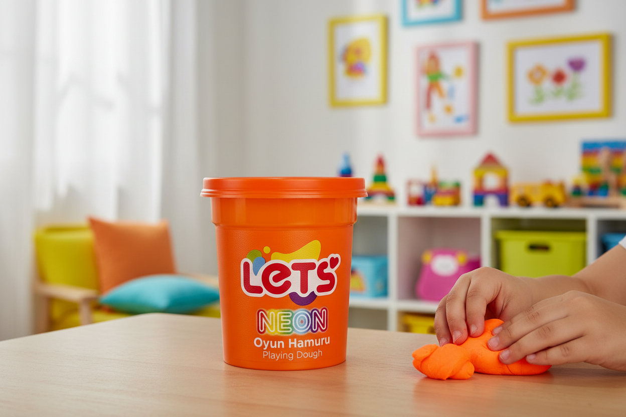 Let’s Neon Oyun Hamuru Tekli | 6 Renk Seçeneği