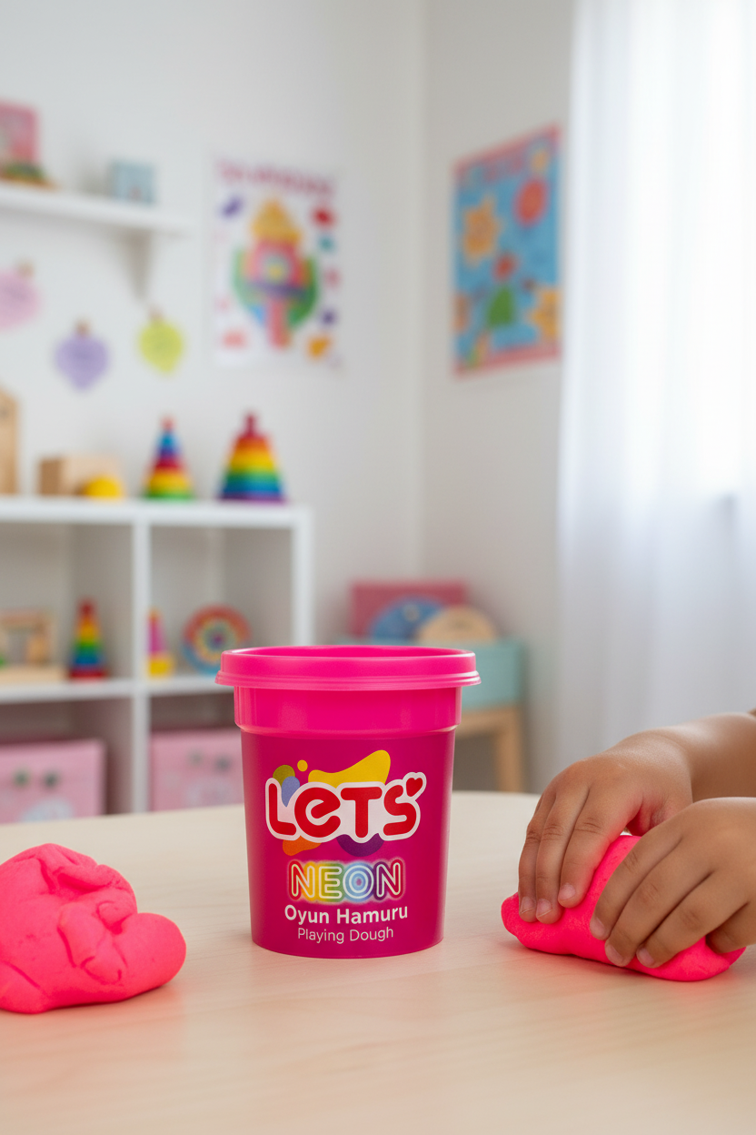 Let’s Neon Oyun Hamuru Tekli | 6 Renk Seçeneği 3