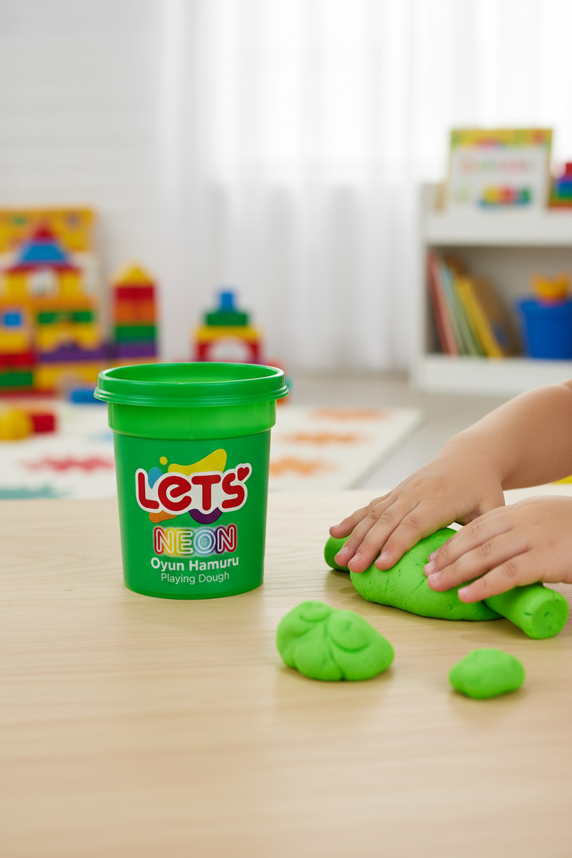 Let’s Neon Oyun Hamuru Tekli | 6 Renk Seçeneği 5