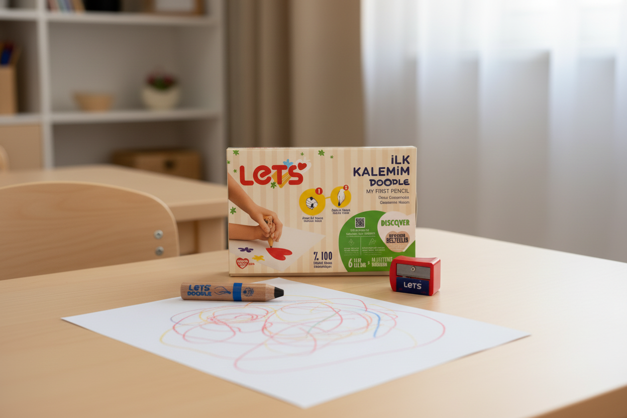 Let’s Doodle İlk Kalemim Kalem Seti | 4'lü
