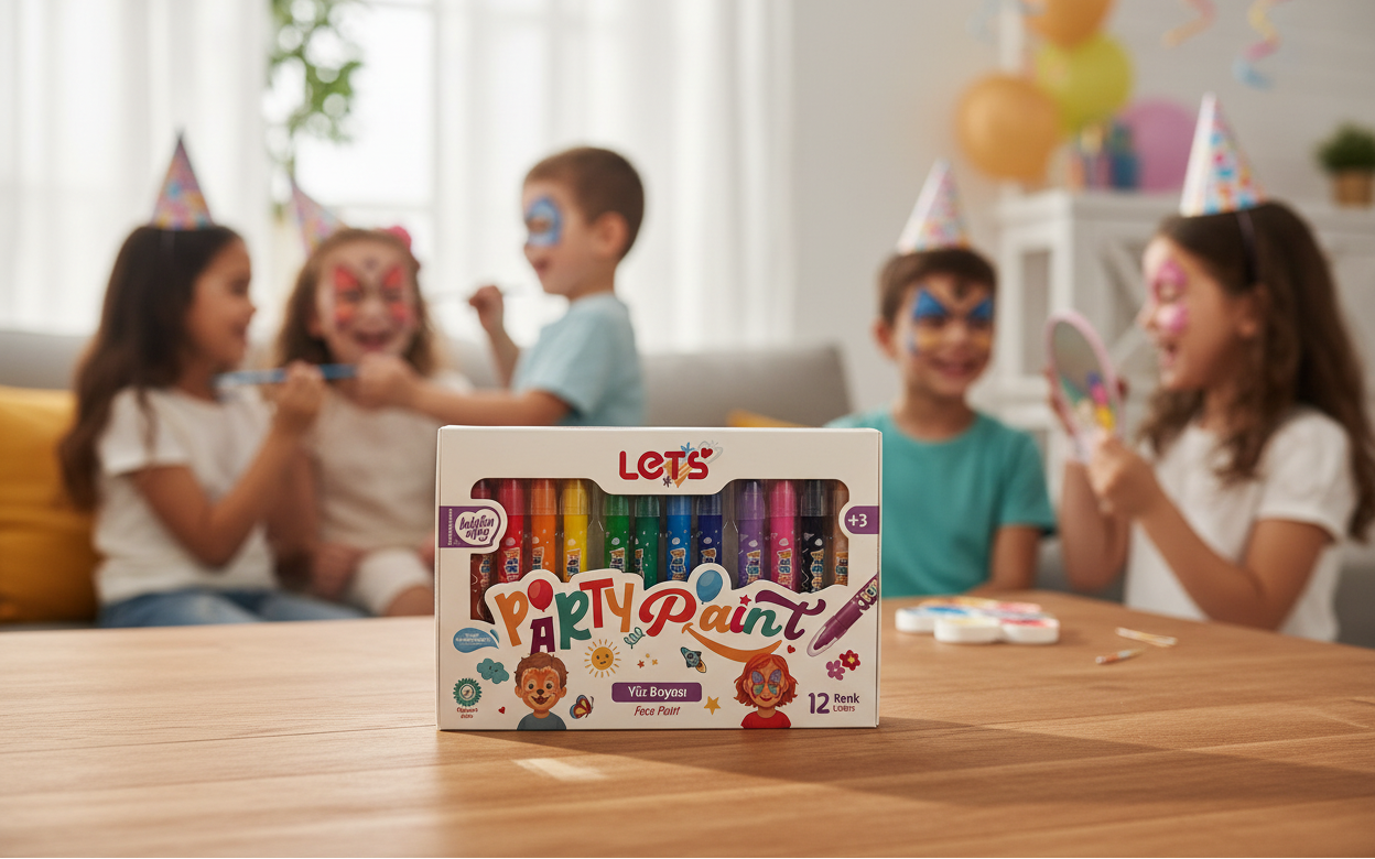 Let’s Party Paint Yüz Boyası Seti – 12 Renk