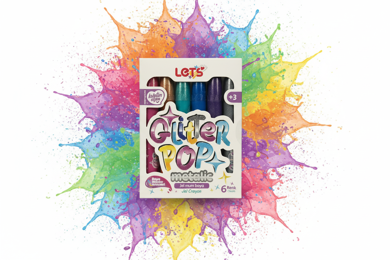 Let’s Glitter Pop Metallic Jel Mum Boya | 6 Renk