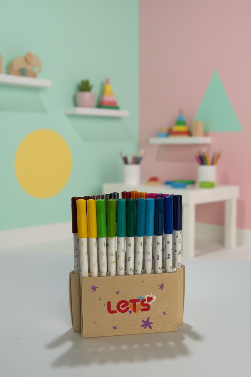 Let's Color Tips Fine Felt Pens – 30 Colors 3