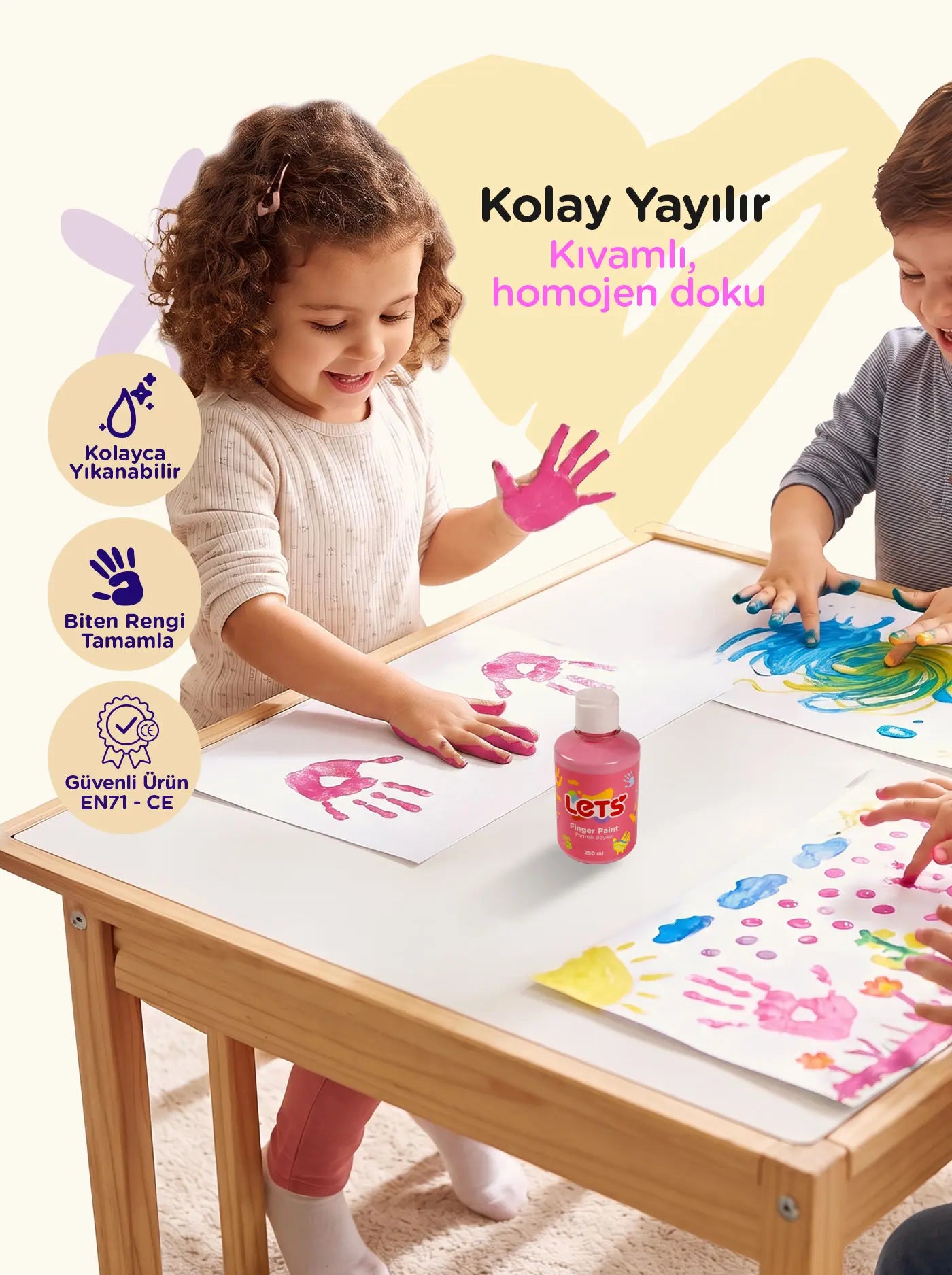 Let's Finger Paint – 250 ml | 6 Color Options