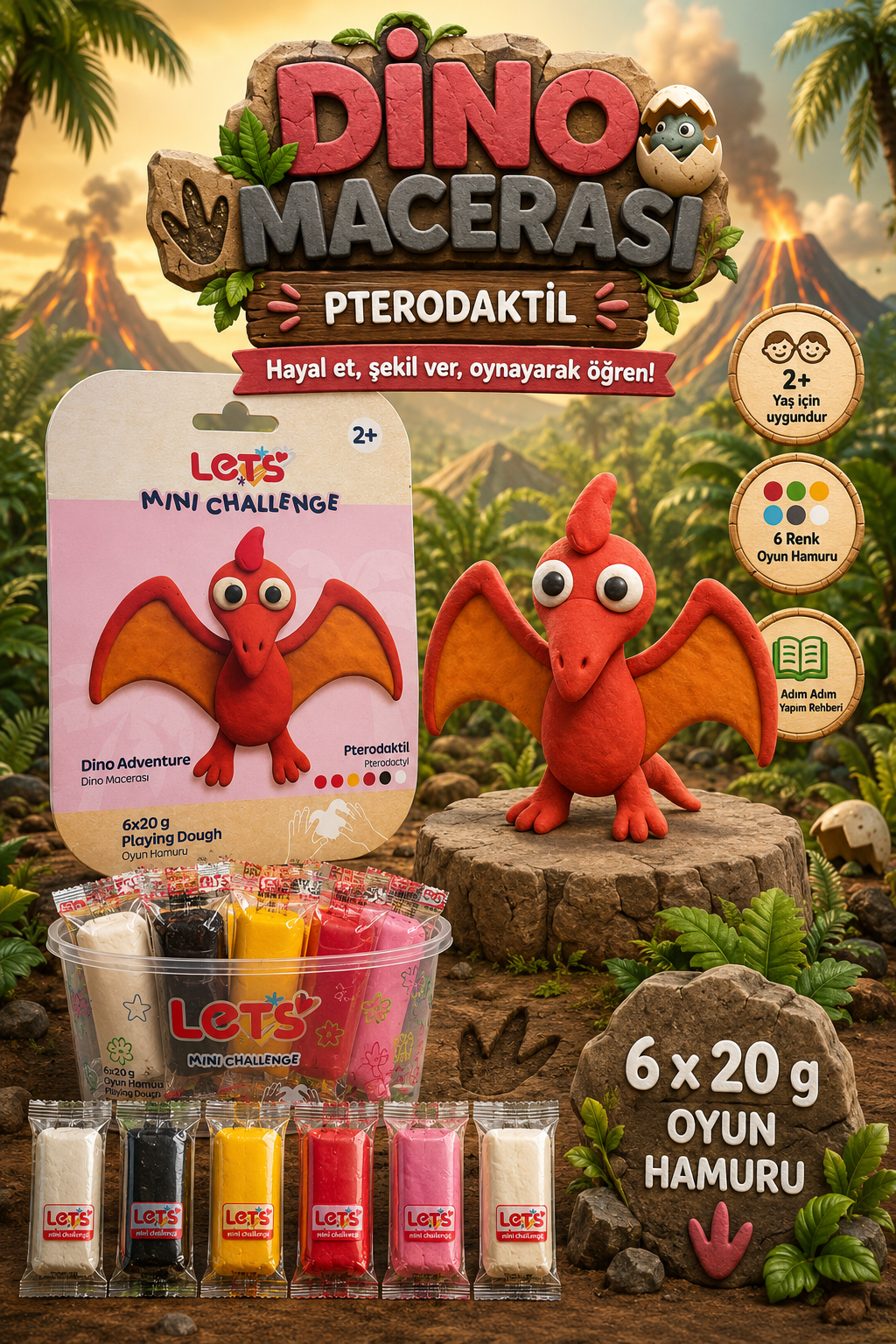 Let's Play Dough &amp; Dino Adventure Series