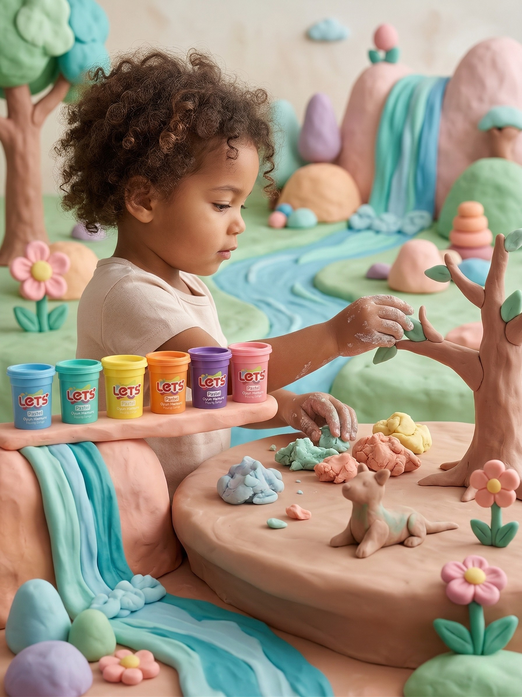 Let’s 6 Renk Pastel Oyun Hamuru