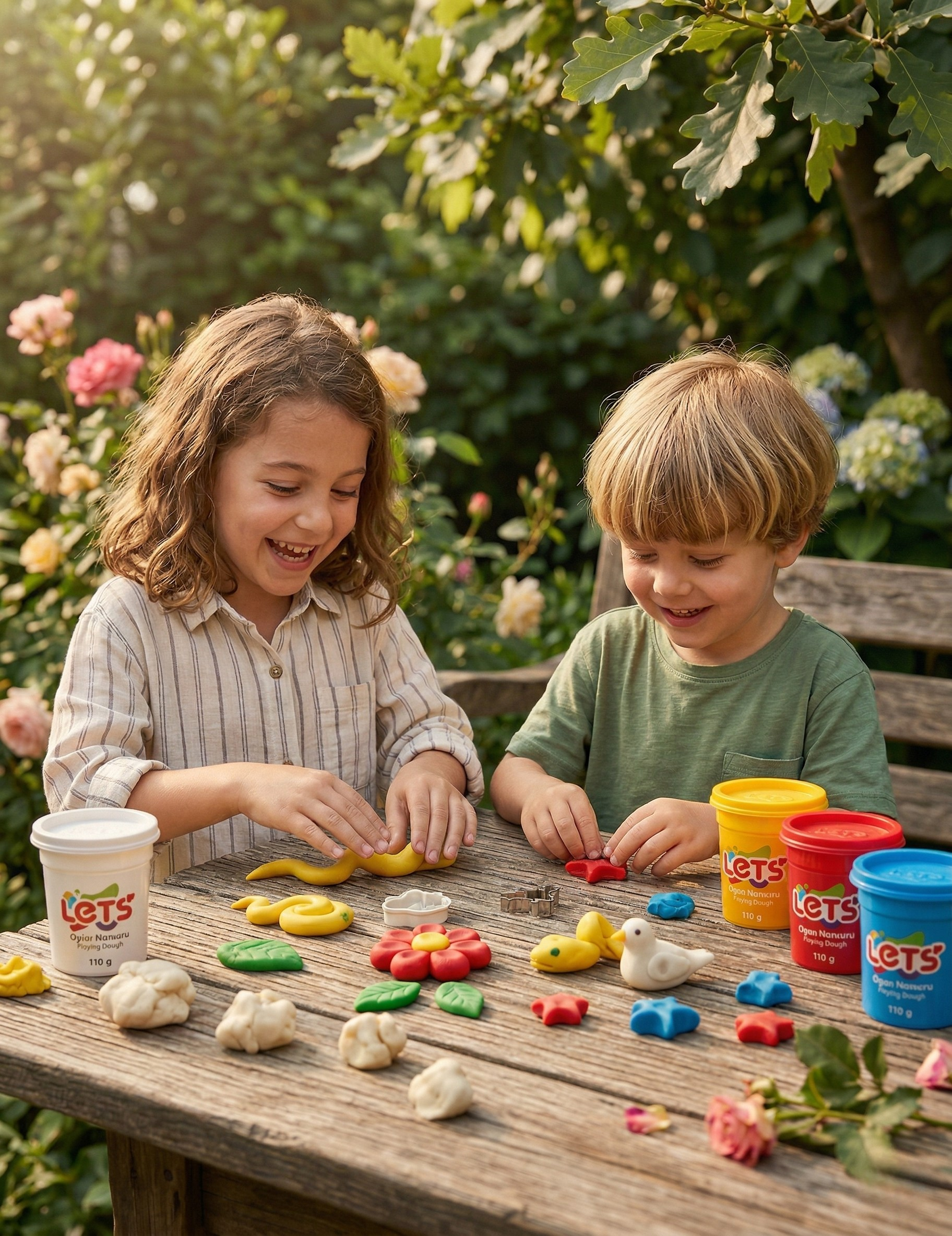 Let's 4 Renk Oyun Hamuru